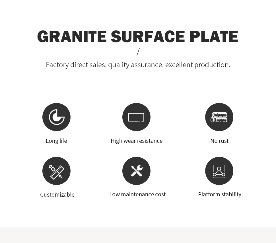 Mechanical Measuring Equipment Surface Plate Black Granite